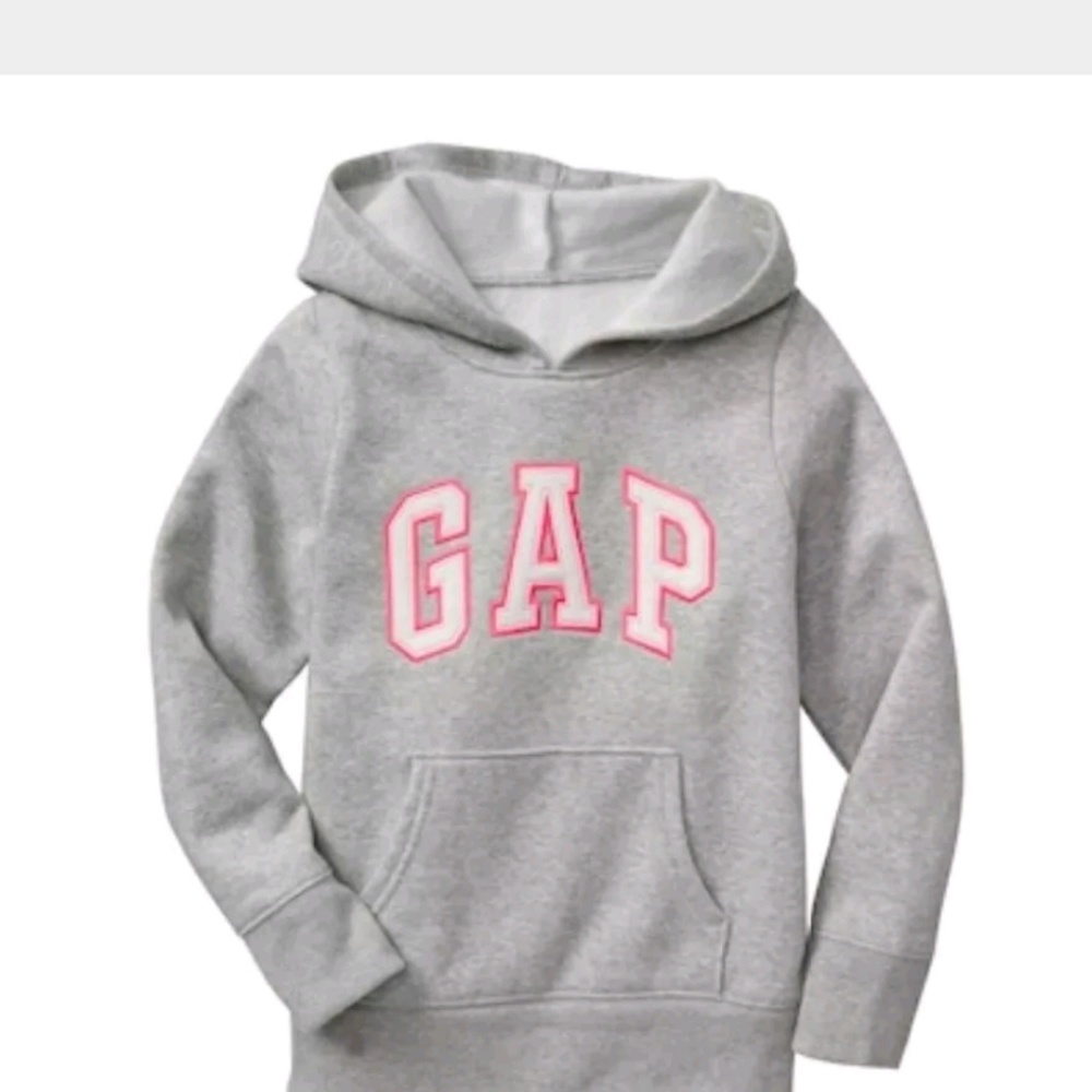 Gap Kids Girl's Hoodie Neon Pink Logo